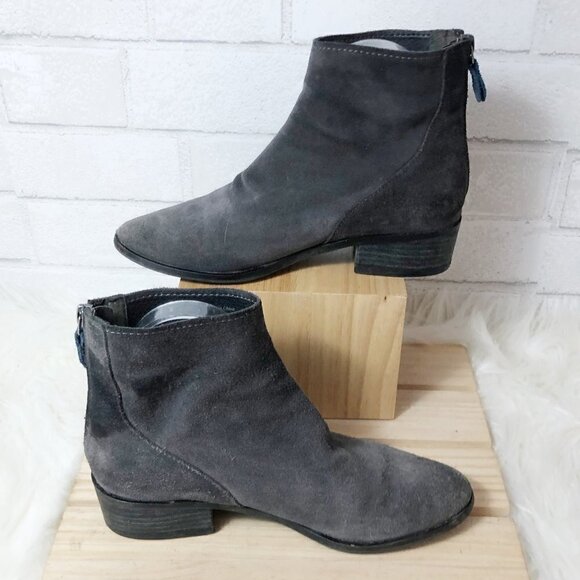 Dolce Vita Cassius Bootie Ankle Boot Slate Gray Back Zipper Women's Size 7 - Picture 5 of 6